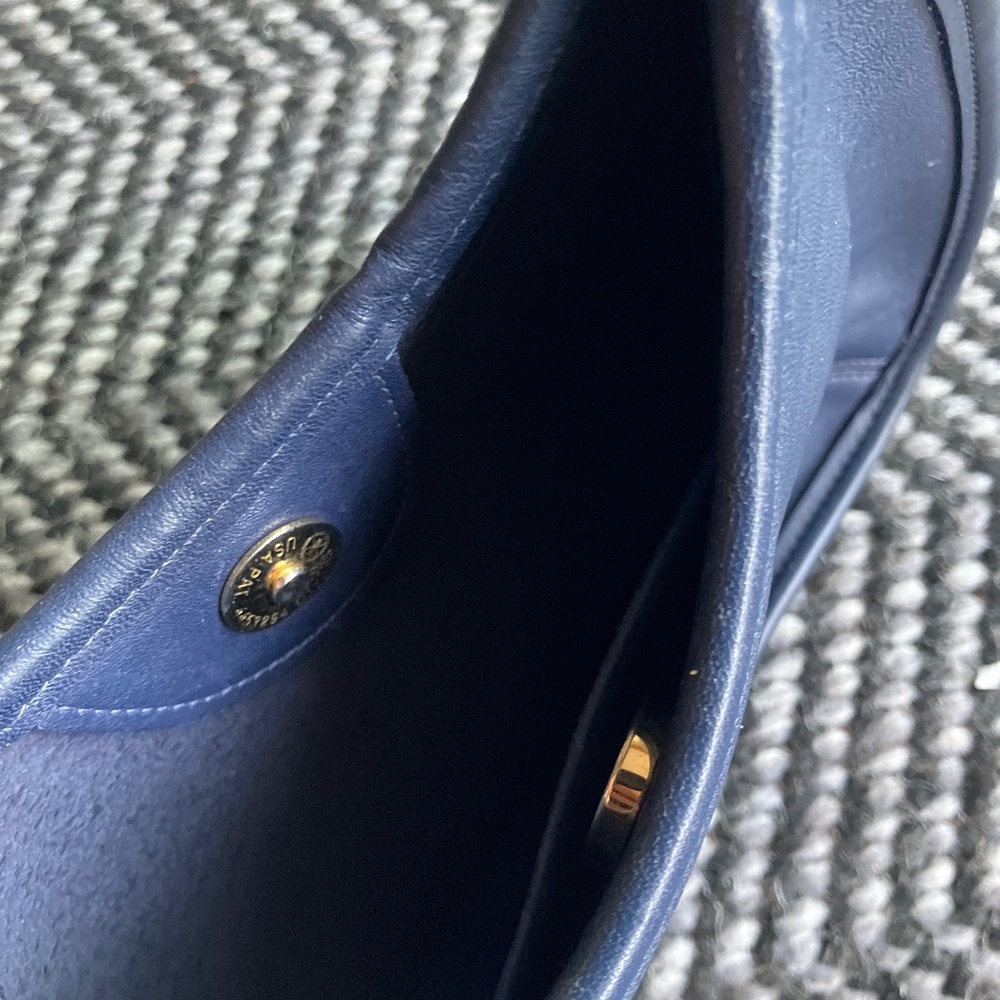 Rare Vintage Coach 9027 Ergo Mini Satchel Bag - Navy Blue - Picture 3 of 7